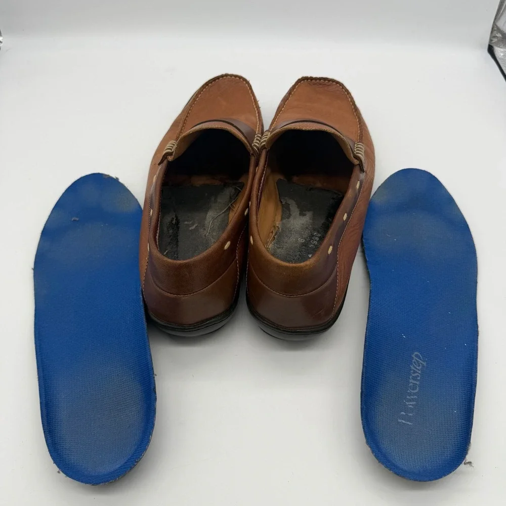 Johnston & Murphy Mens Brown Leather Penny Loafers 20-2690 Size 9M